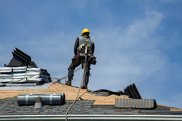 Professional Gutter Installation technician working in Buena Vista, VA